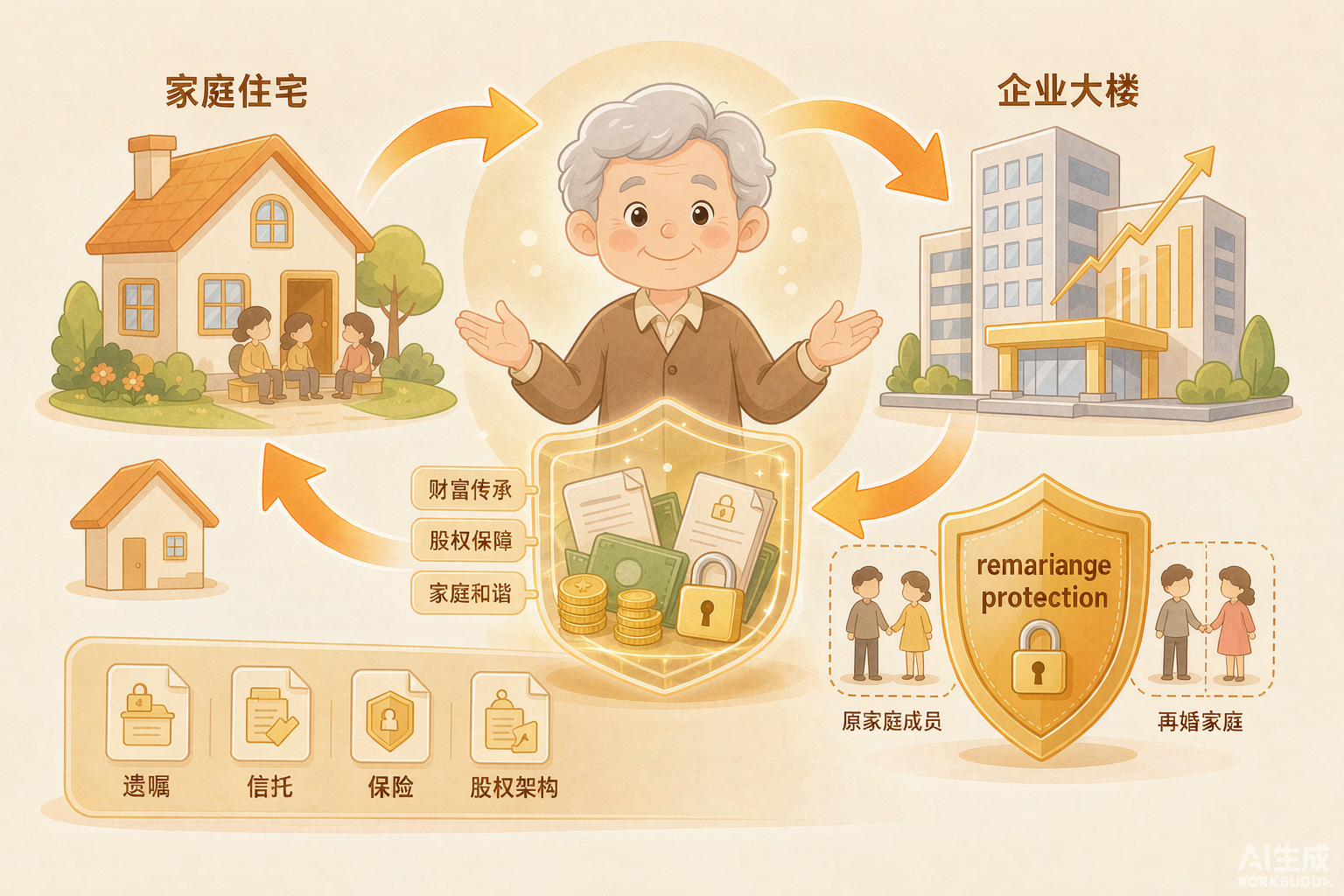 婚后共同财产出资取得的股权分割示意